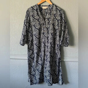 Utsa, swim cover, tunic, navy, kaftan, Kurta, size small